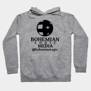 Bohemian Logic Media Logo Black Ink Hoodie